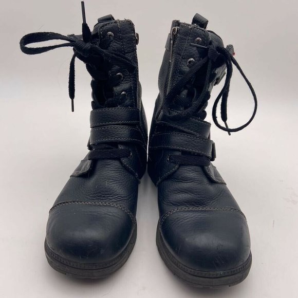 Harley-Davidson Shoes - Harley-Davidson Womens Motorcycle Boots Black Leat